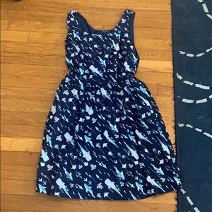 ModCloth “optimistic effect” shark dress in M